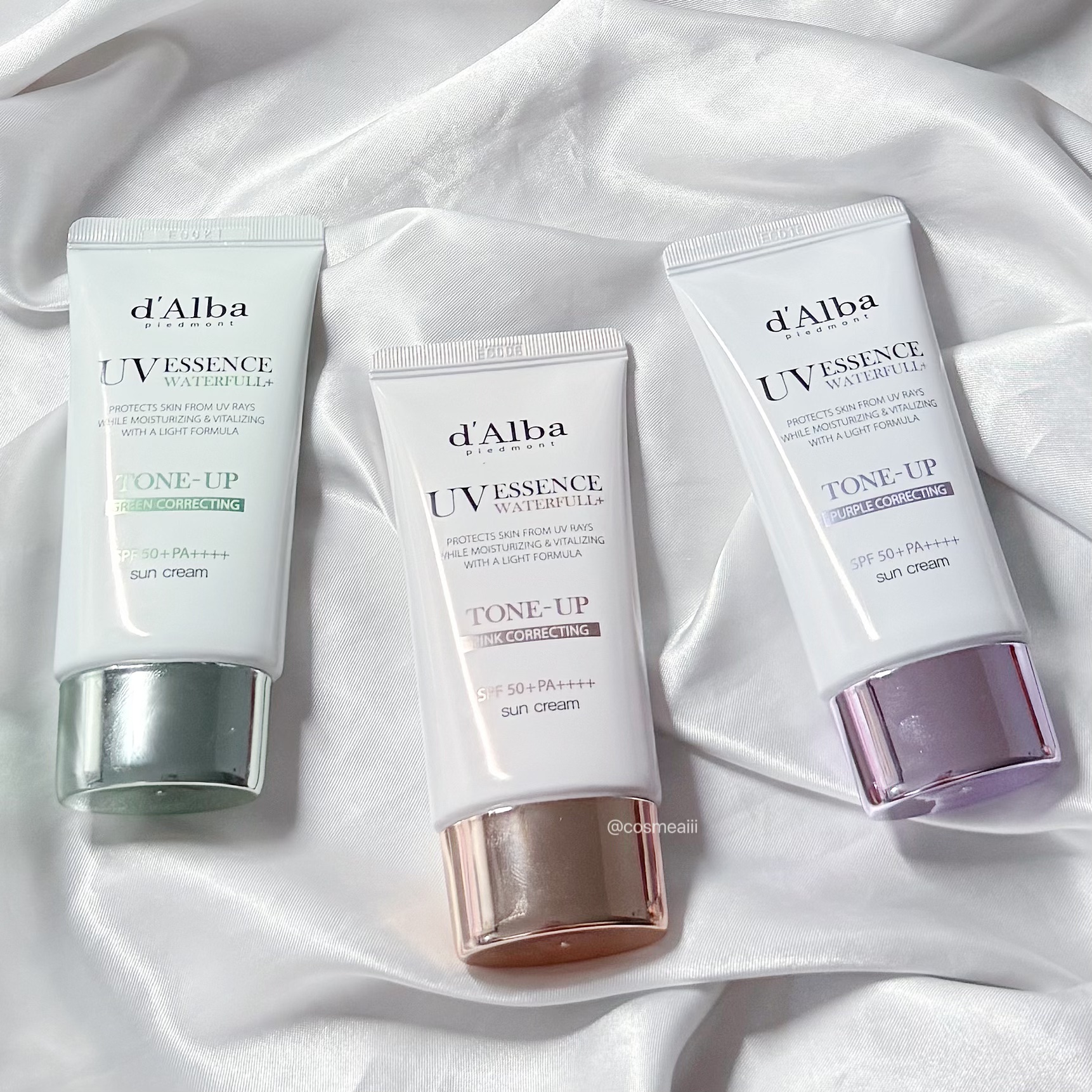 ダルバ ウォータフル トーンアップ サンクリーム(パープル)/ダルバ/日焼け止めクリームを使ったクチコミ（2枚目）