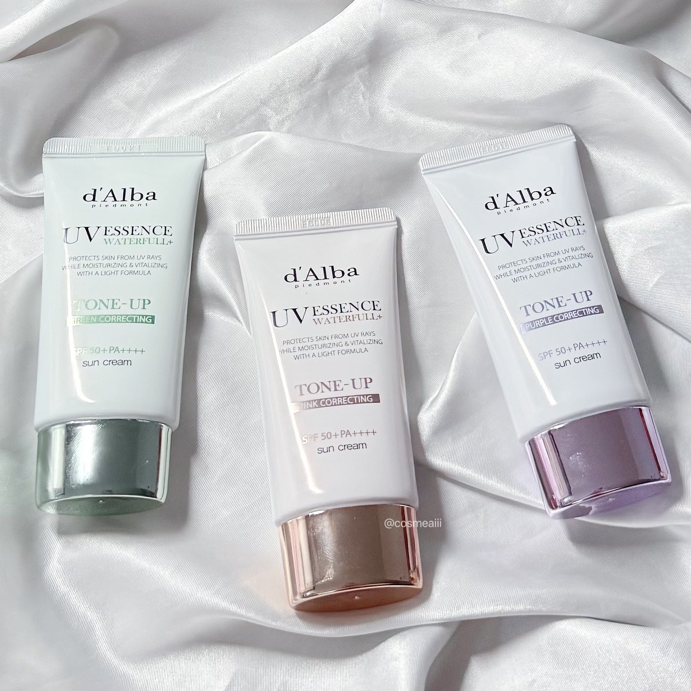 ダルバ ウォータフル トーンアップ サンクリーム(パープル)/ダルバ/日焼け止めクリームを使ったクチコミ(2枚目)