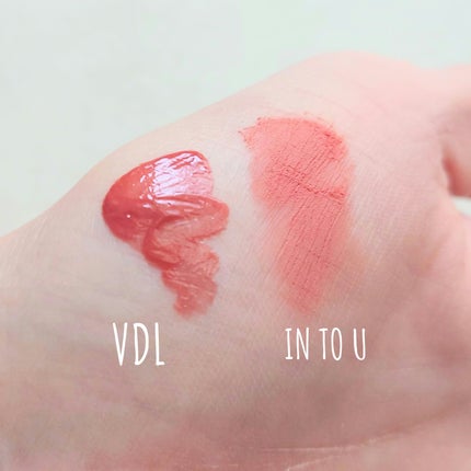 スーパーマットリップ&チークマッド/INTO U/口紅を使ったクチコミ(2枚目)