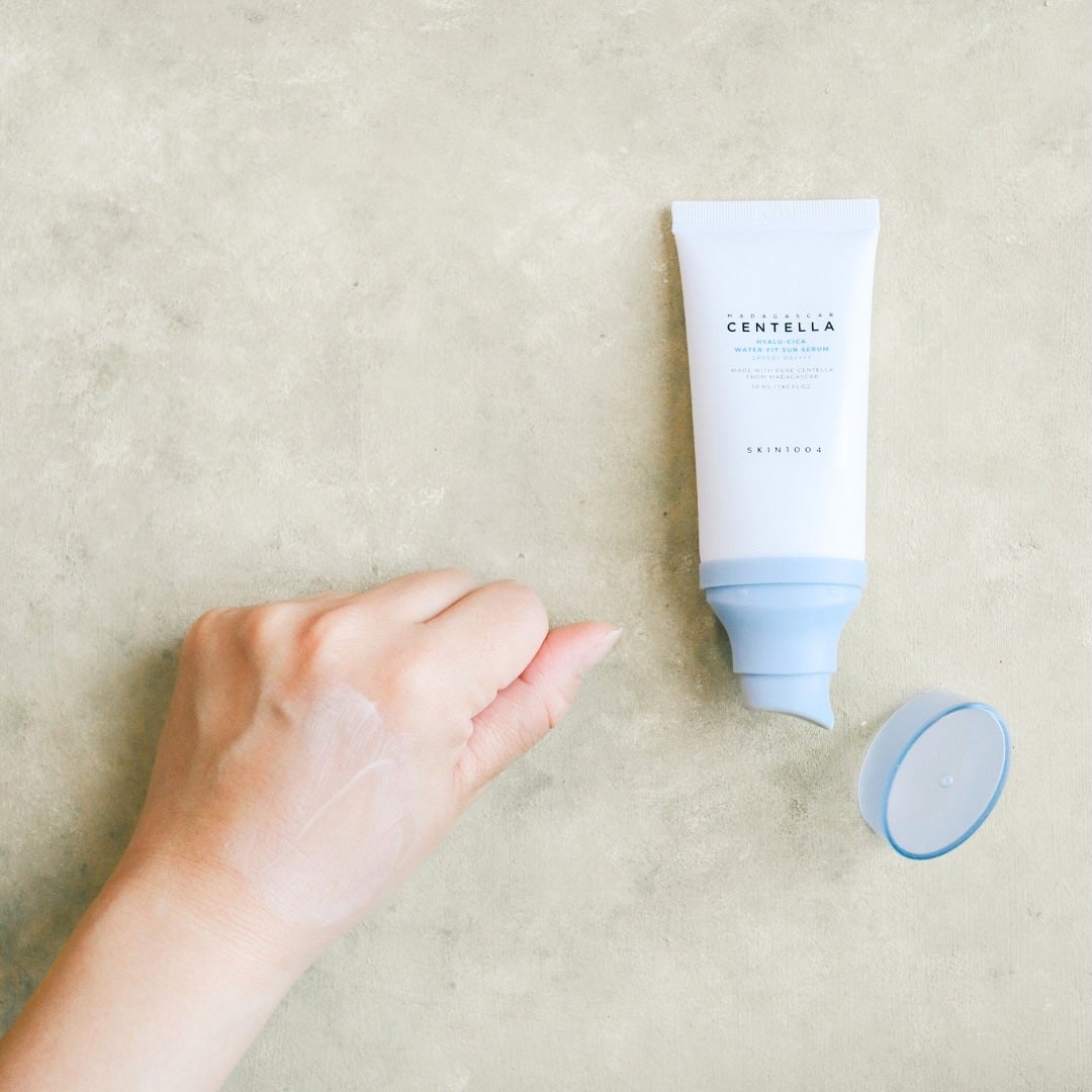 ヒアルーシカ ウォーターフィット サンセラム/SKIN1004/日焼け止めローションを使ったクチコミ(4枚目)