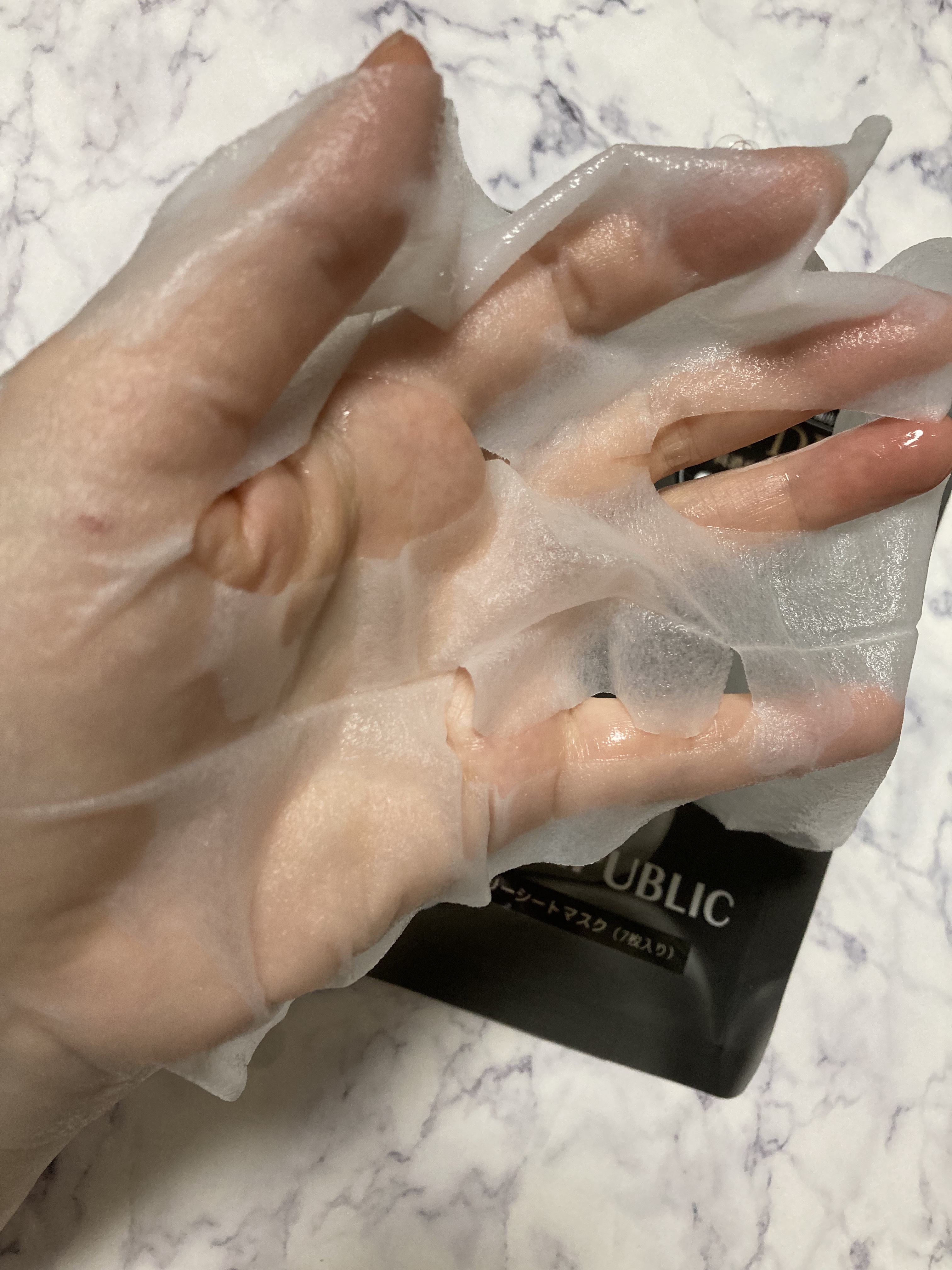 ブラックPDRN デイリーシートマスク/ネイチャーリパブリック/シートマスク・パックを使ったクチコミ（2枚目）