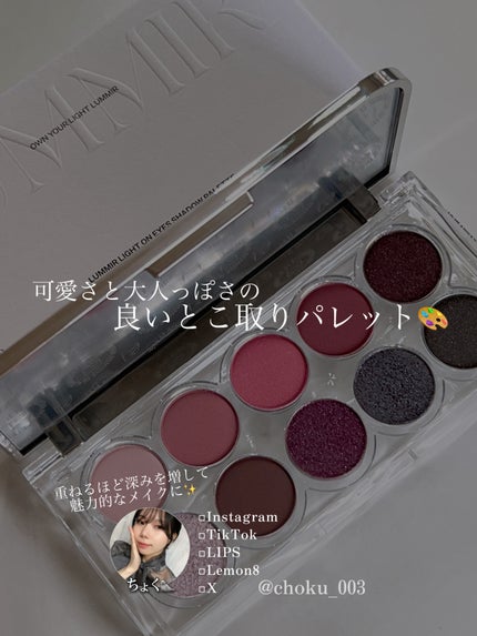 ライト オン アイズ シャドウ パレット/Lummir/アイシャドウパレットを使ったクチコミ(5枚目)