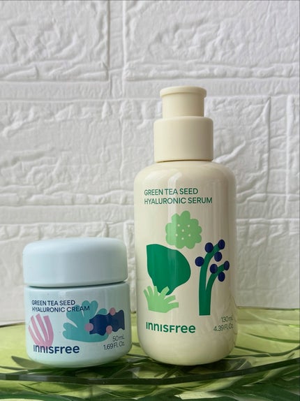 グリーンティーシード ヒアルロン クリーム/innisfree/フェイスクリームを使ったクチコミ(2枚目)