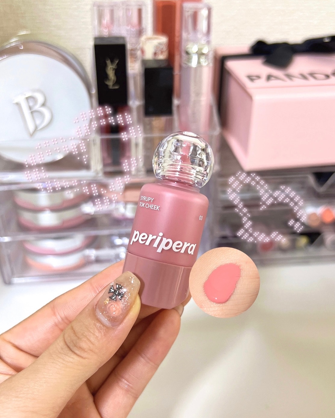 ペリペラ シロッピー トック チーク/PERIPERA/リキッドチークを使ったクチコミ（1枚目）