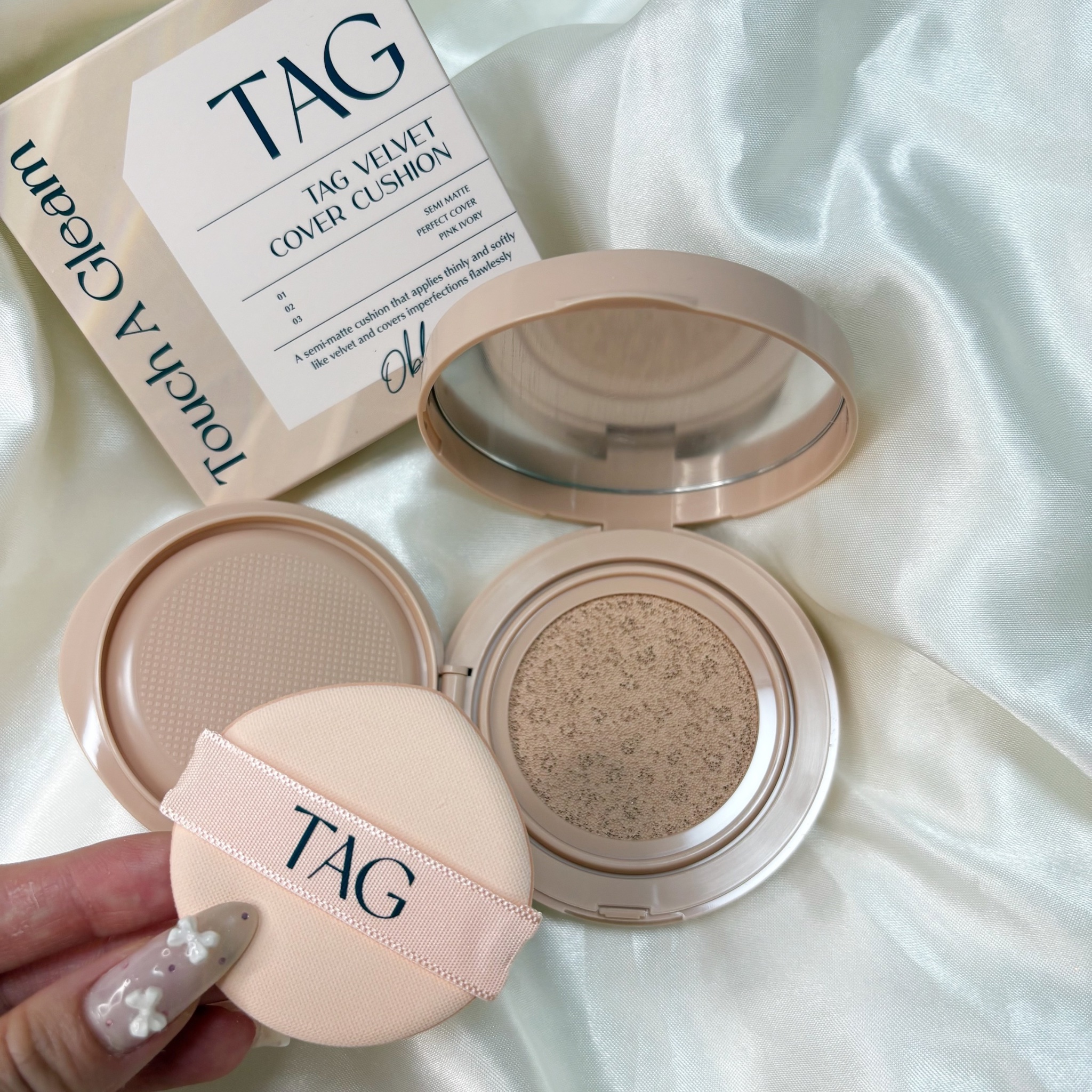 ベルベットカバークッション/TAG/クッションファンデーションを使ったクチコミ（3枚目）