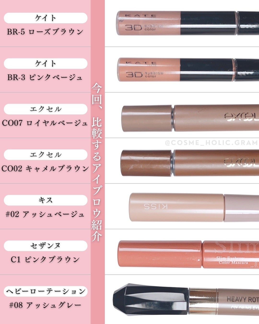 カラーオン アイブロウ/excel/眉マスカラを使ったクチコミ(3枚目)