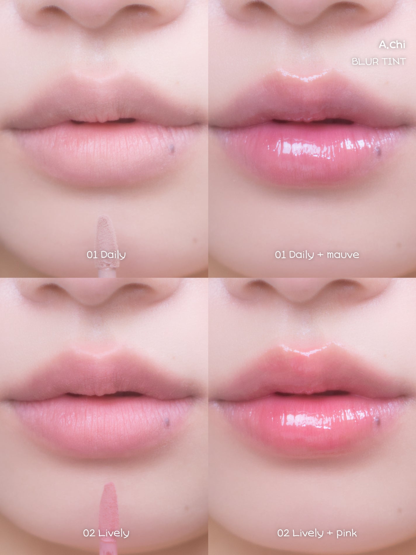 ブラーティント/A.chi/リップティントを使ったクチコミ(7枚目)