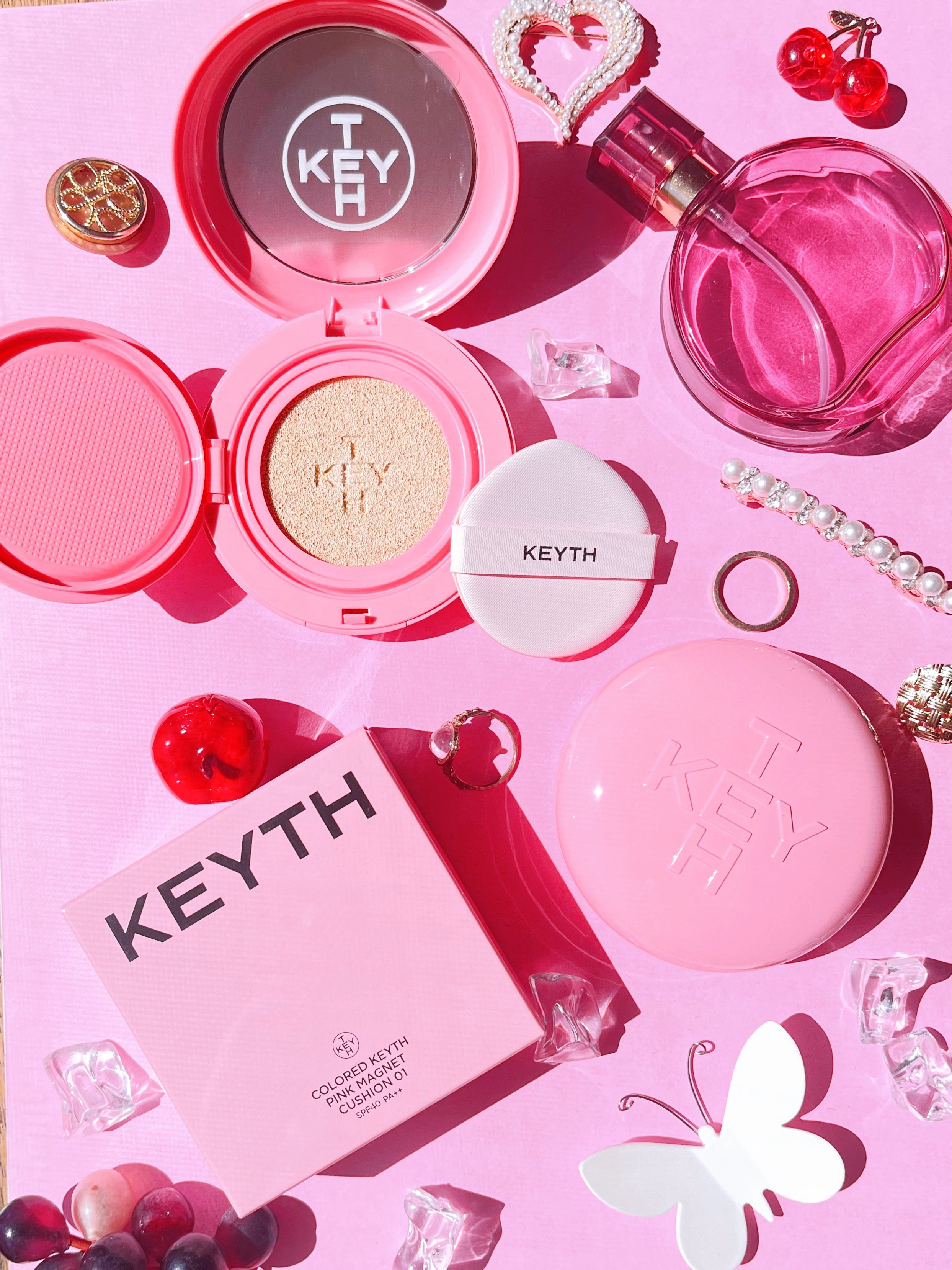 ピンクマグネットクッション 01 アイボリー/KEYTH/クッションファンデーションを使ったクチコミ（1枚目）
