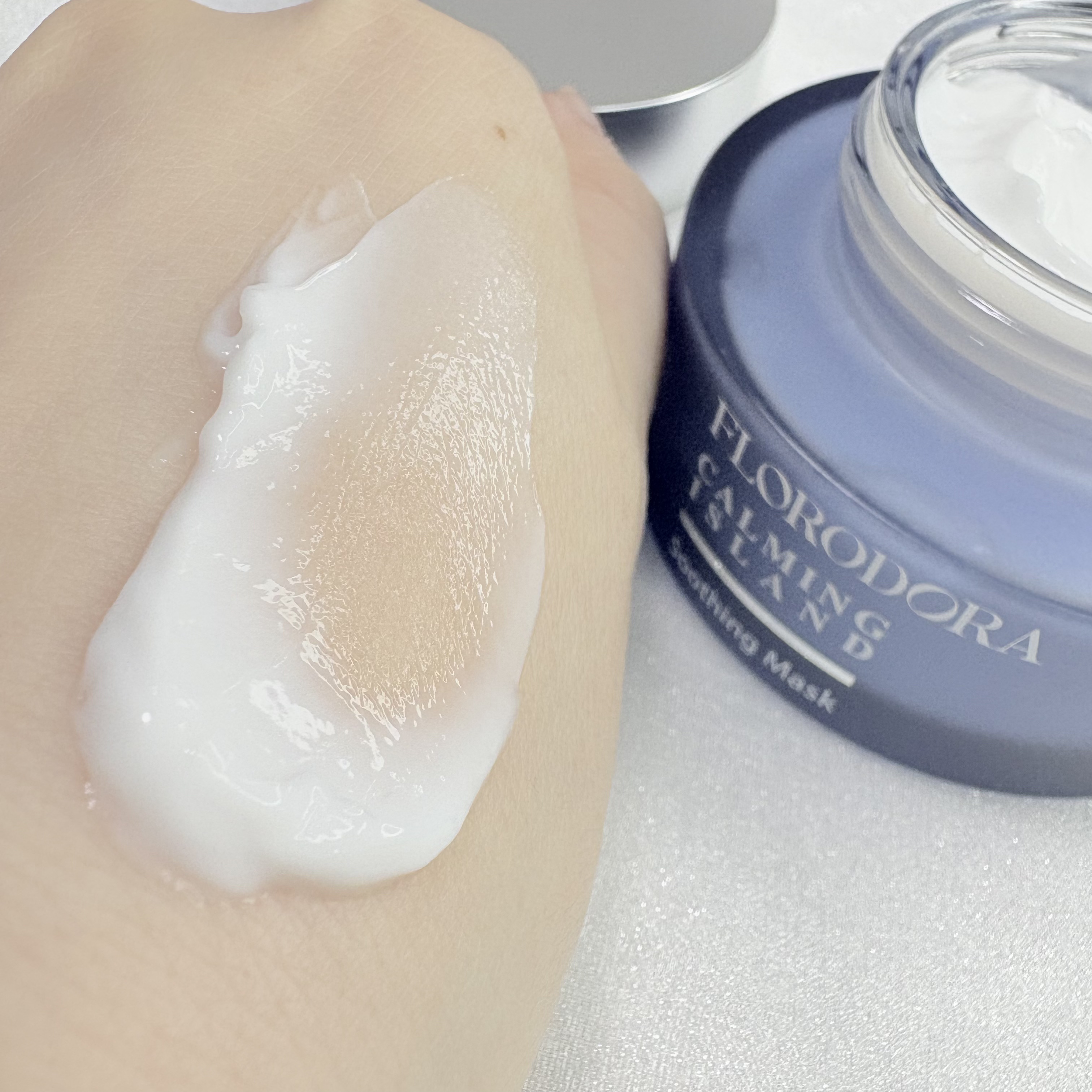 フローロドラ カーミングアイランドスージングマスク/Florodora/フェイスクリームを使ったクチコミ（2枚目）