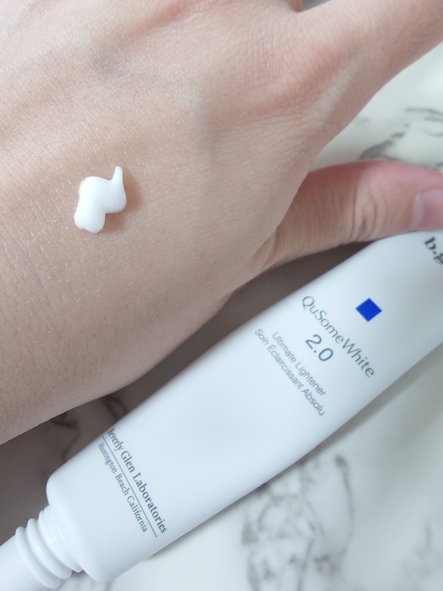 QuSomeホワイト2.0/b.glen/美容液を使ったクチコミ（2枚目）