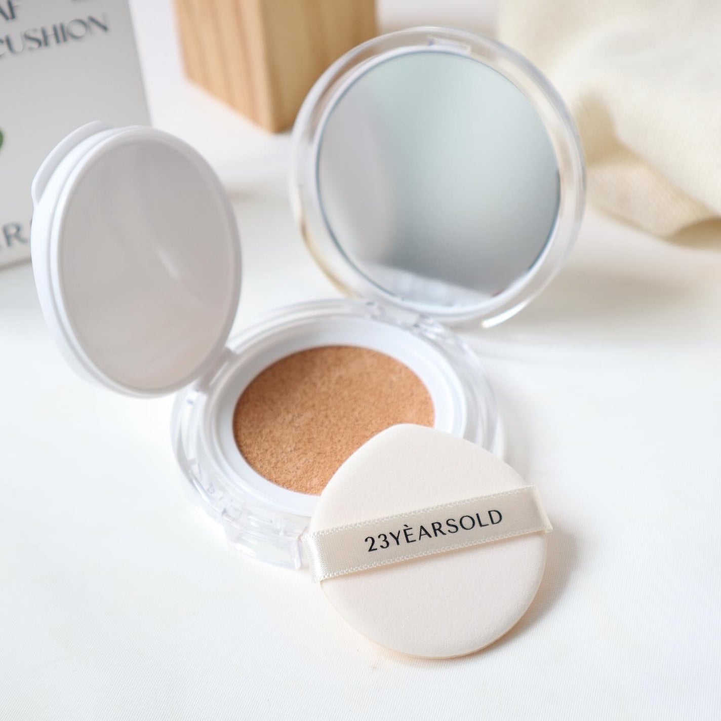 ハートリーフシーンカバークッション/23years old/クッションファンデーションを使ったクチコミ(2枚目)