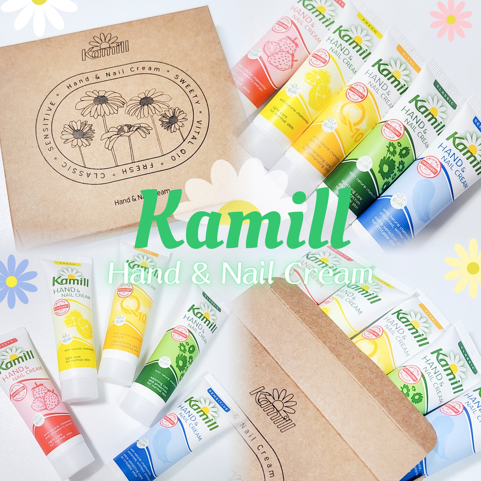 ハンド＆ネイルクリームミニ 企画セット30ml*5/カミール/その他キットセットを使ったクチコミ（1枚目）