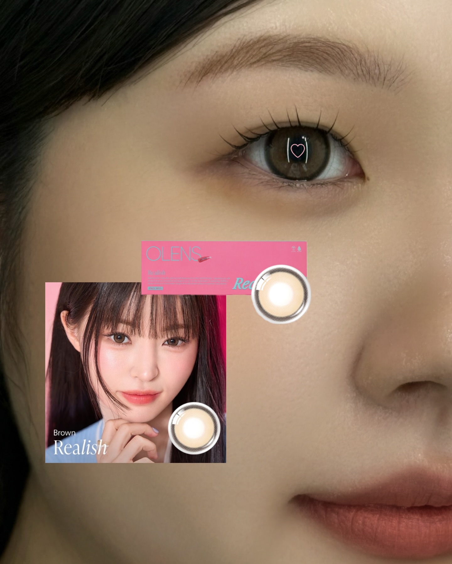 Realish 1day/OLENS/ワンデー（１DAY）カラコンを使ったクチコミ（3枚目）