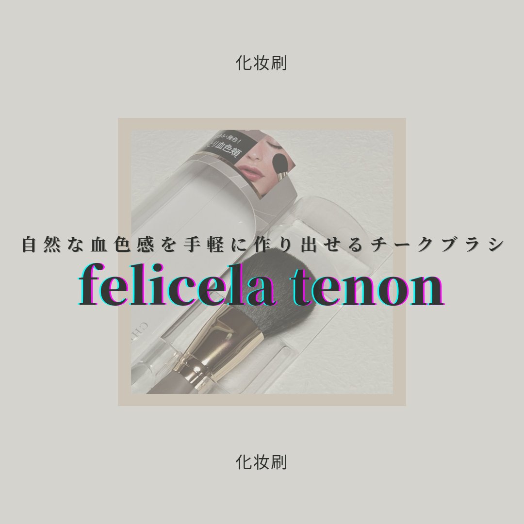フェリセラテノン チークブラシ/フェリセラ/メイクブラシを使ったクチコミ（1枚目）
