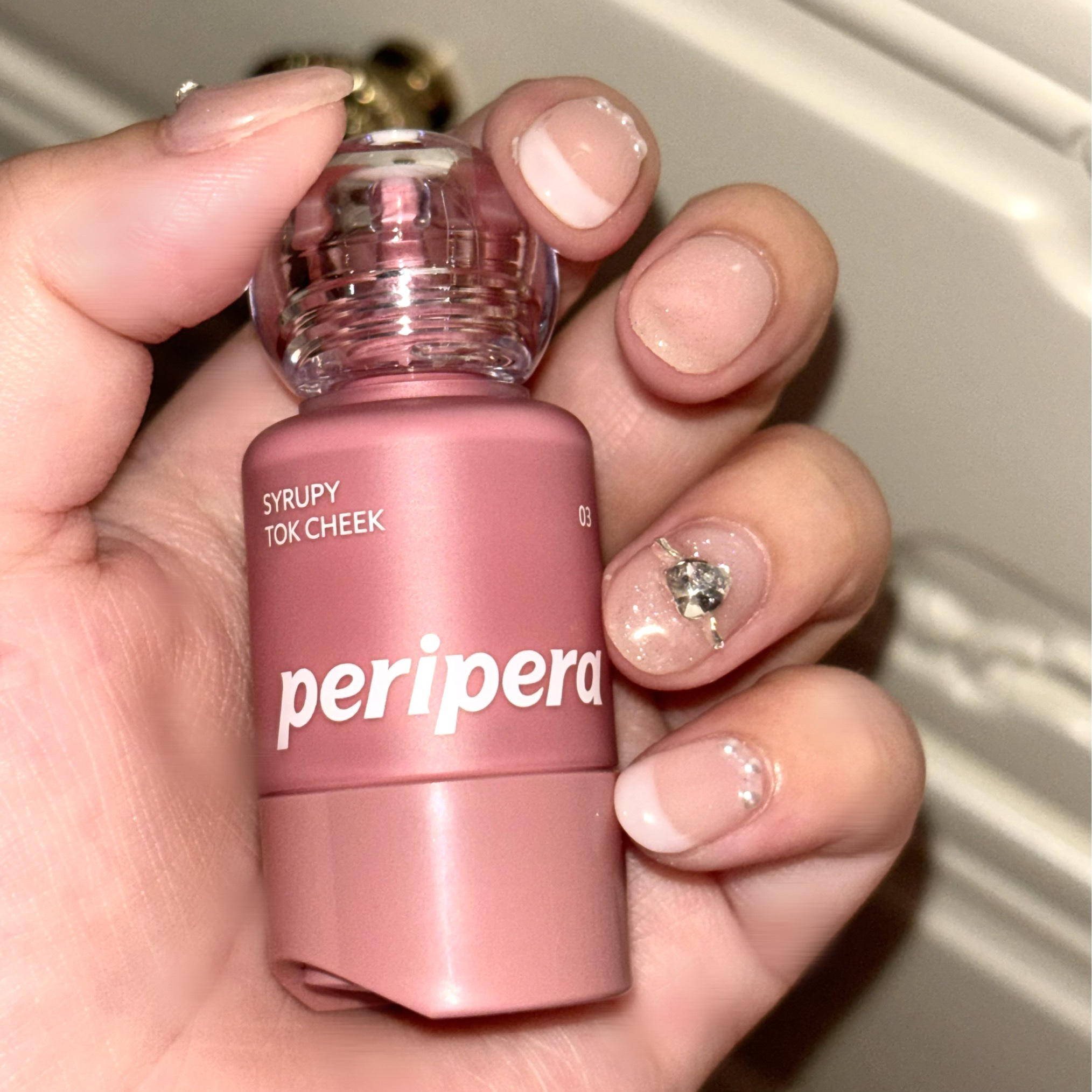 ペリペラ シロッピー トック チーク/PERIPERA/リキッドチークを使ったクチコミ（2枚目）