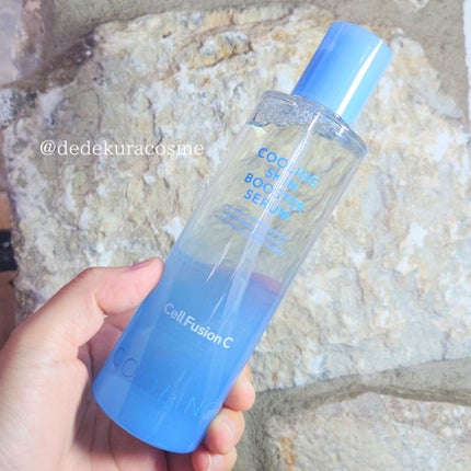 Cell Fusion C(セルフュージョンシー) ポストアルファクーリングスキンブースターセラムのクチコミ「セルフュージョンCのポストアルファクーリングスキンブースターセラムは肌温度を下げて化粧ノリを良.....」(1枚目)