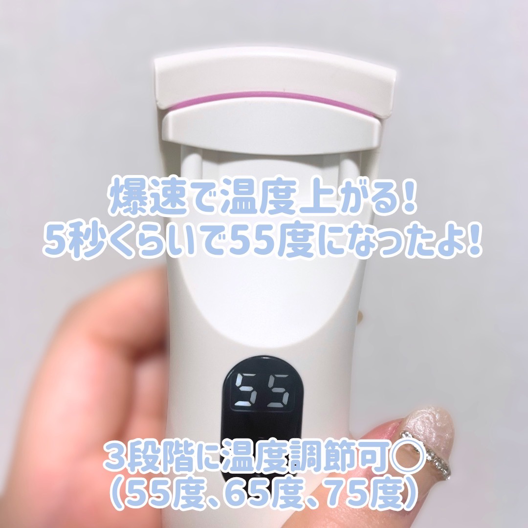 グラムパワーロングラスティング ヒーテッドアイラッシュカーラー/VODANA (ボダナ)/ホットビューラーを使ったクチコミ（2枚目）