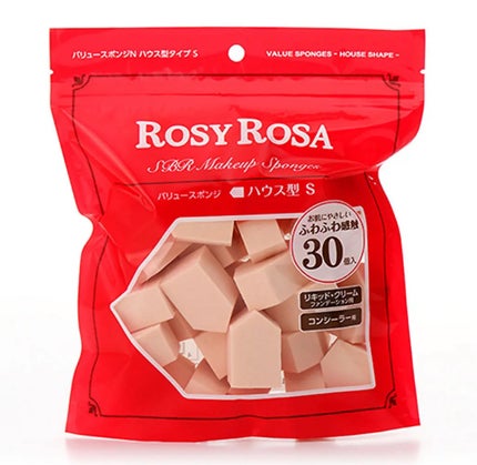 バリュースポンジN ハウス型タイプS 30P/ロージーローザ/パフ・スポンジを使ったクチコミ(1枚目)