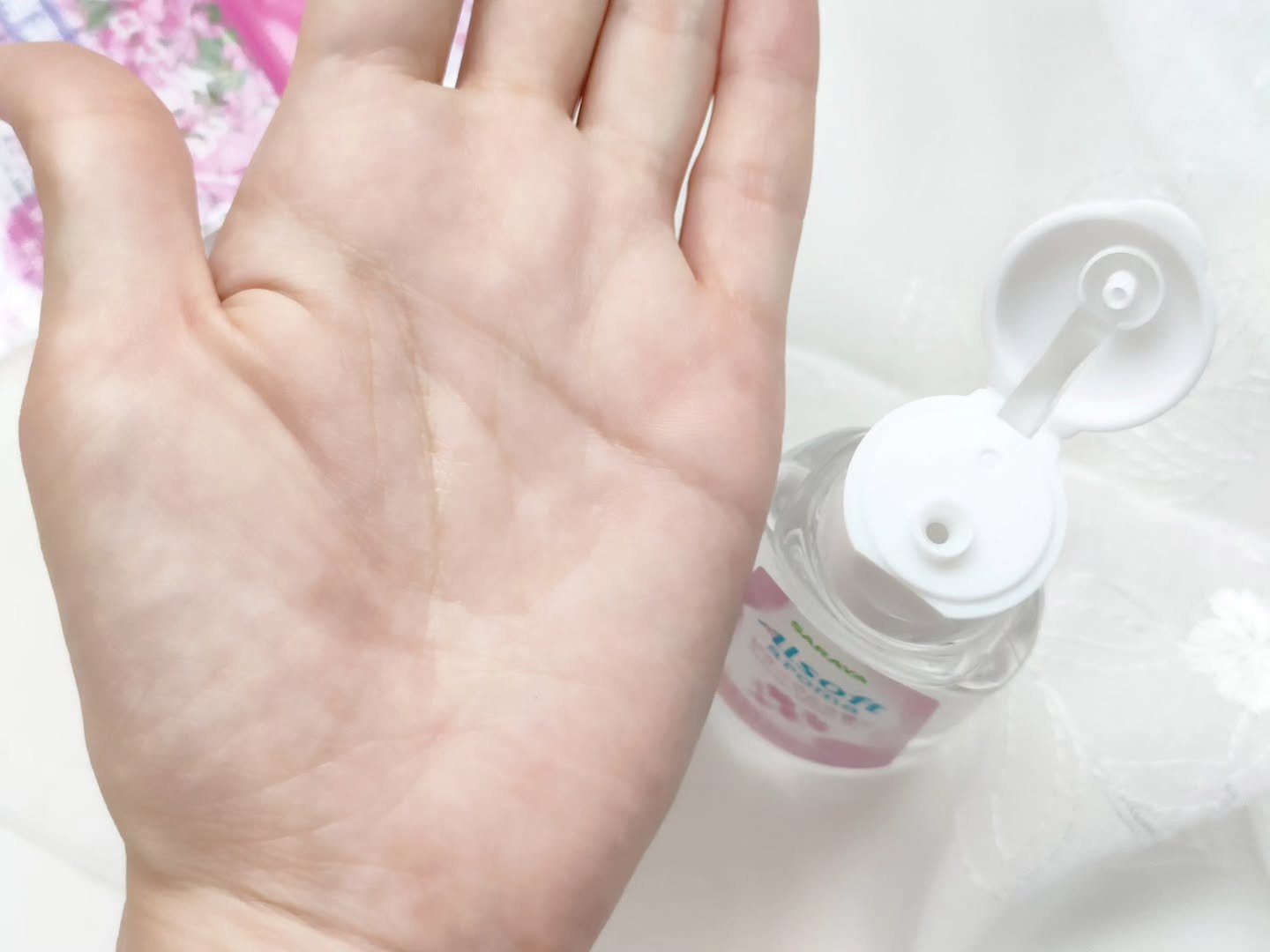 アルソフトアロマ 手指消毒ローション ゼラニウムの香り［指定医薬部外品］/サラヤ/その他を使ったクチコミ（3枚目）