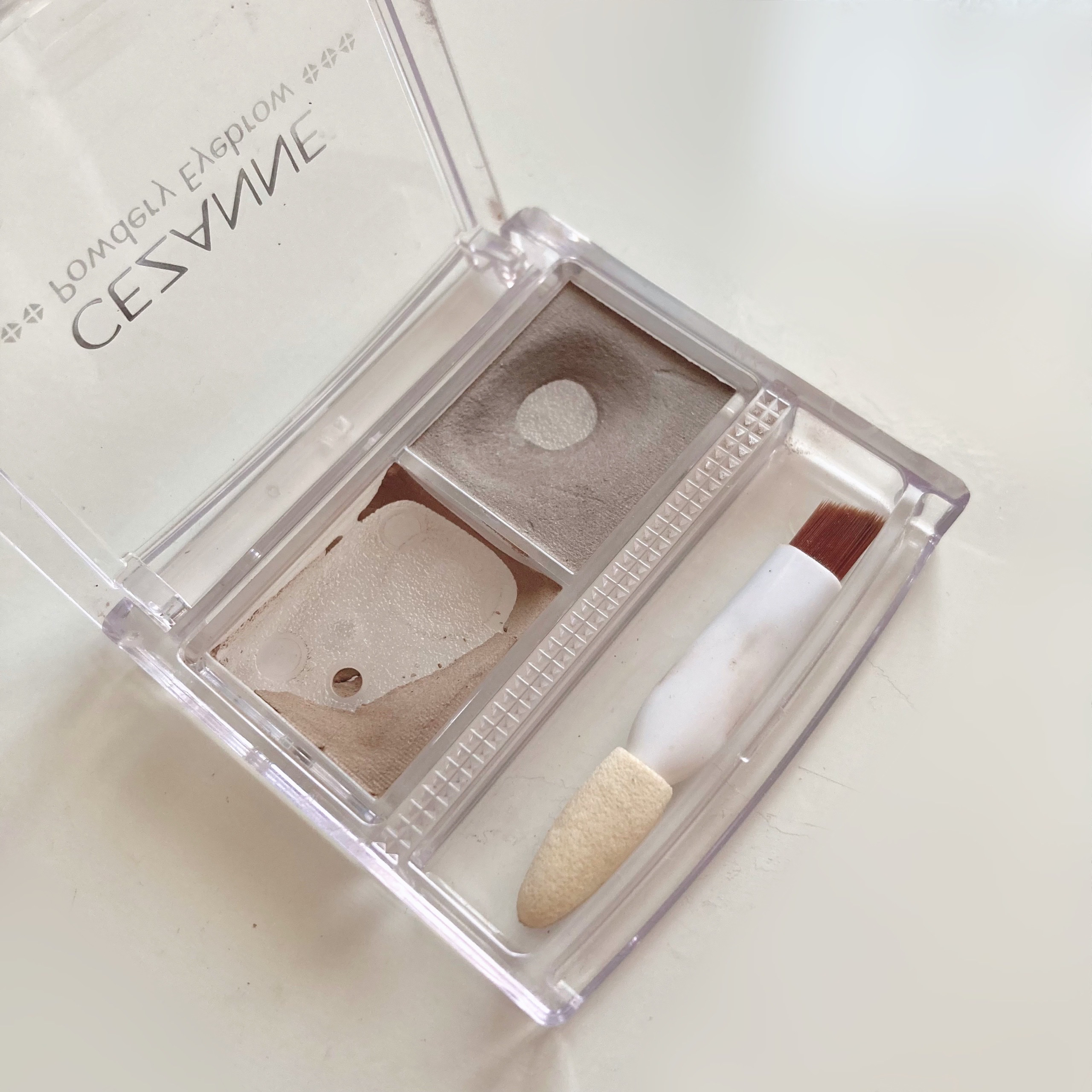 パウダリーアイブロウ P2 ナチュラルブラウン/CEZANNE/パウダーアイブロウを使ったクチコミ（2枚目）