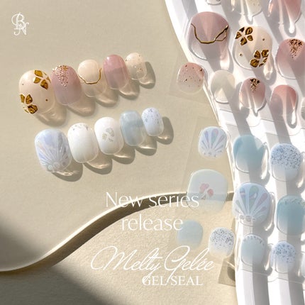 Melty Gelee メルティジュレ ジェルネイルシール/ビー・エヌ/ネイルシールを使ったクチコミ(1枚目)