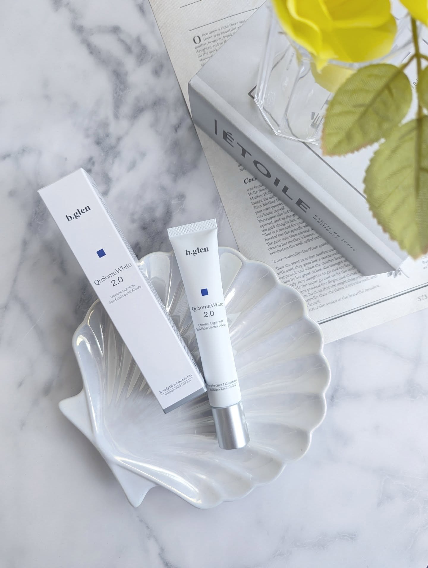 QuSomeホワイト2.0/b.glen/美容液を使ったクチコミ（1枚目）
