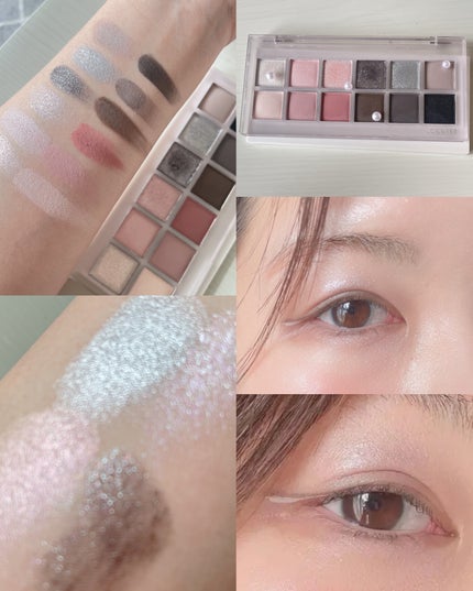 12 Shades Eyeshadow Palette/Joocyee/パウダーアイシャドウを使ったクチコミ(2枚目)