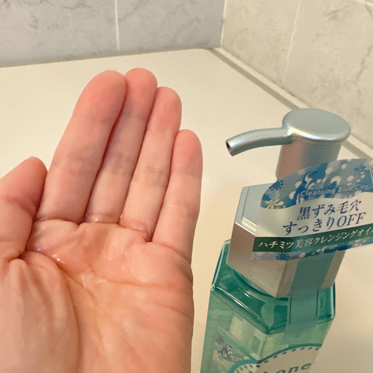 サボン クレンジングオイル ブルークレイ/&honey/オイルクレンジングを使ったクチコミ（2枚目）