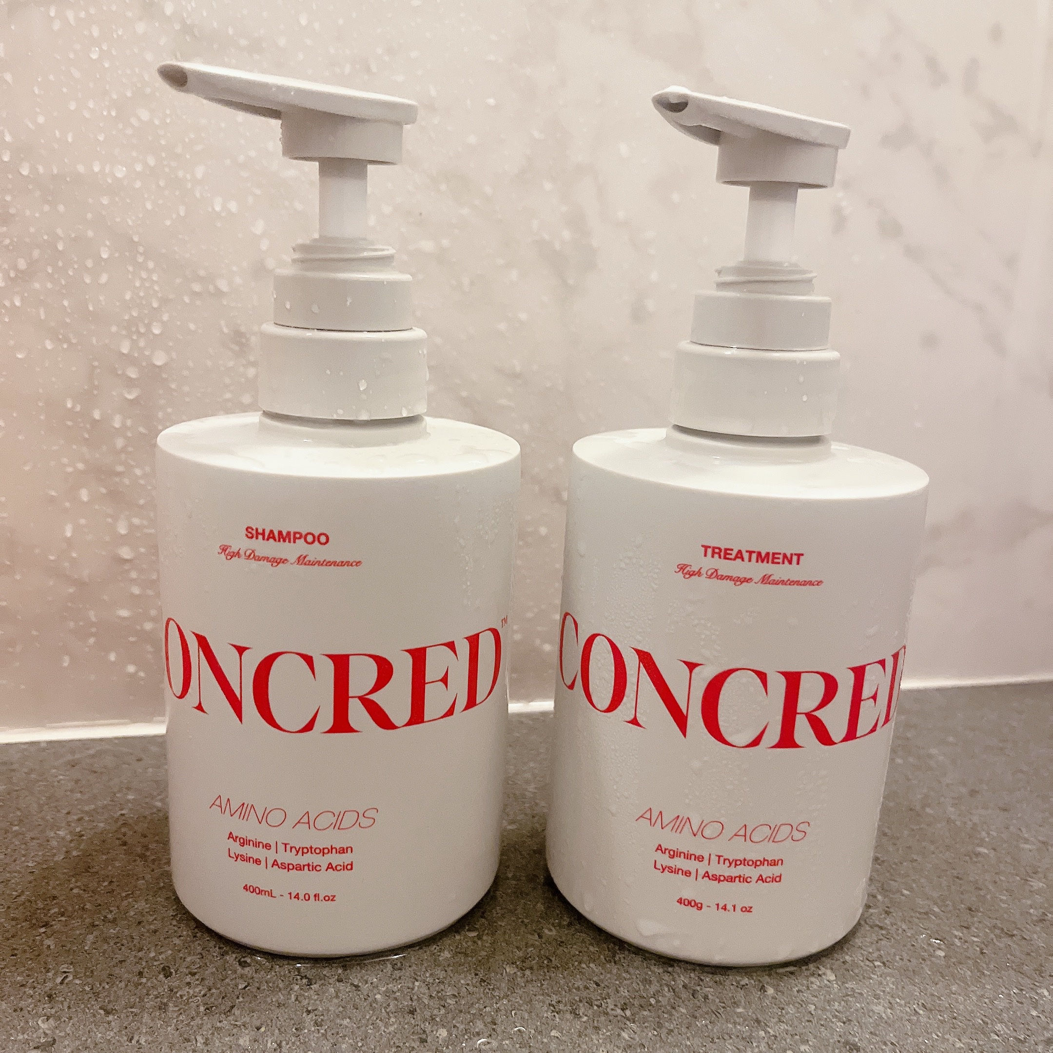 matsukiyo CONCRED
ハイダメージ メンテナンス シャンプー/トリートメント

当たりました🩶ありがとうございます🩶

ハイダメージの私にはぴったりなネーミング！

シャンプーは泡立ちも良く！キシまず！
そして良い香り🩶