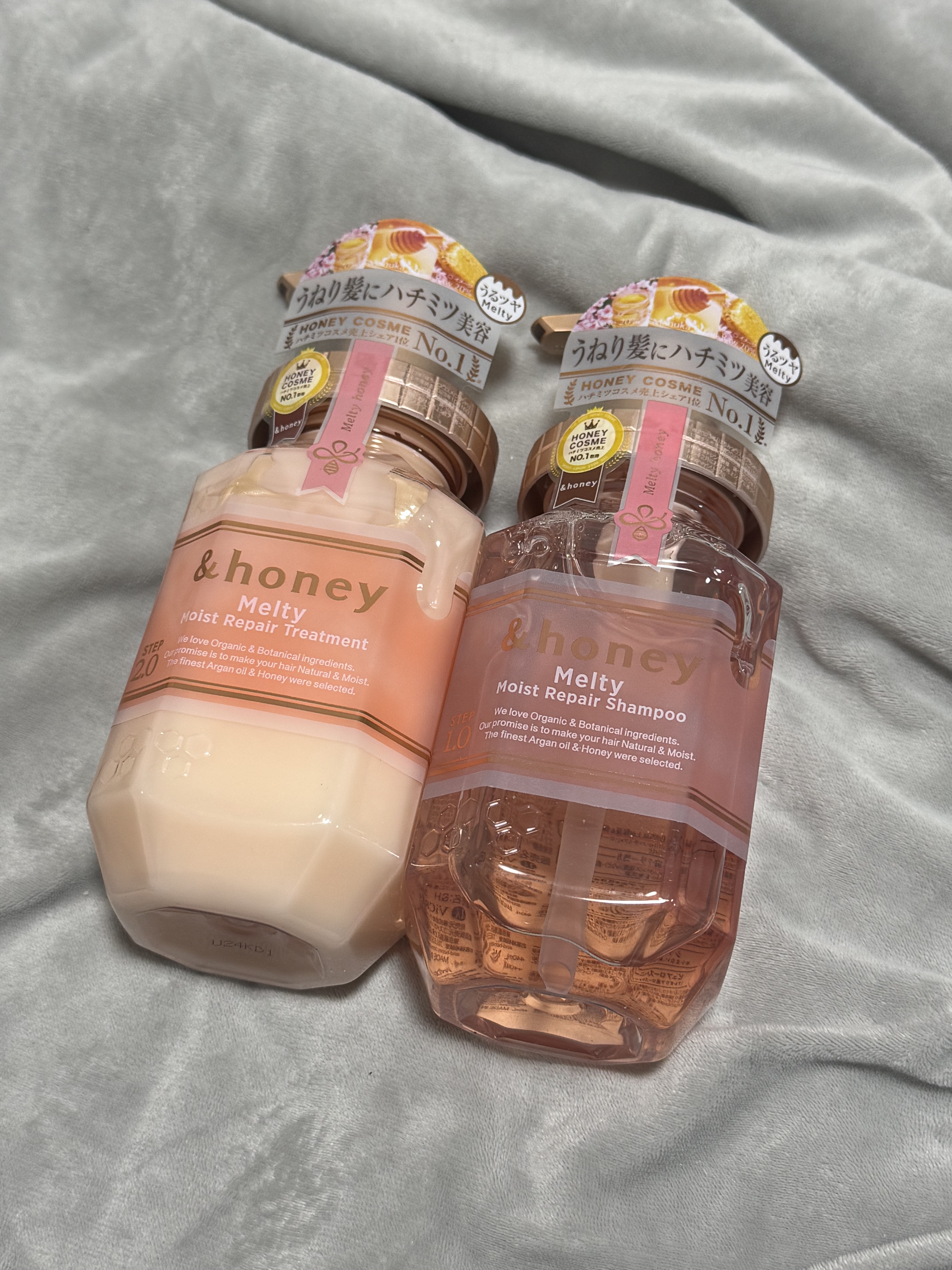 &honey Melty モイストリペア シャンプー1.0／モイストリペア ヘアトリートメント2.0/&honey/市販シャンプーを使ったクチコミ（1枚目）