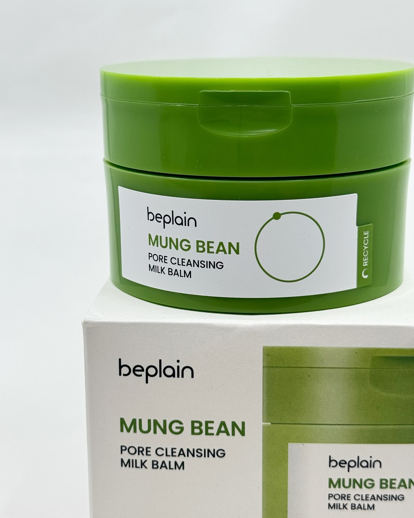 緑豆毛穴クレンジングミルクバーム/beplain/クレンジングバームを使ったクチコミ（1枚目）