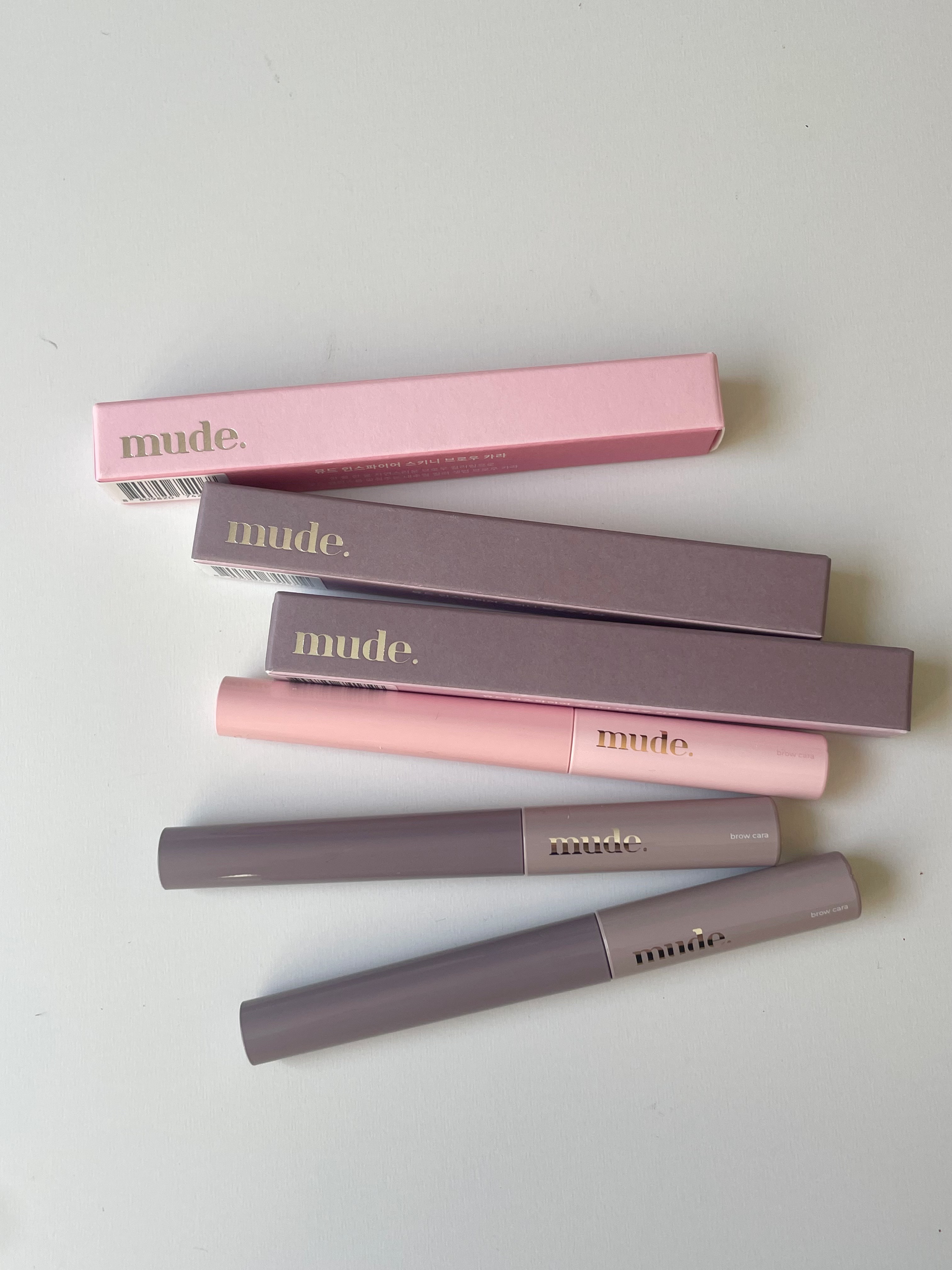 インスパイアスキニーブロウカラ/mude./眉マスカラを使ったクチコミ（2枚目）