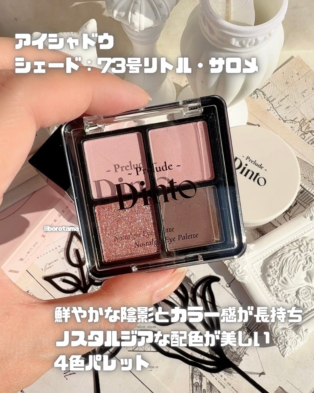 プレリュード・ディント ノスタルジア アイシャドウパレット/Dinto/アイシャドウパレットを使ったクチコミ(3枚目)