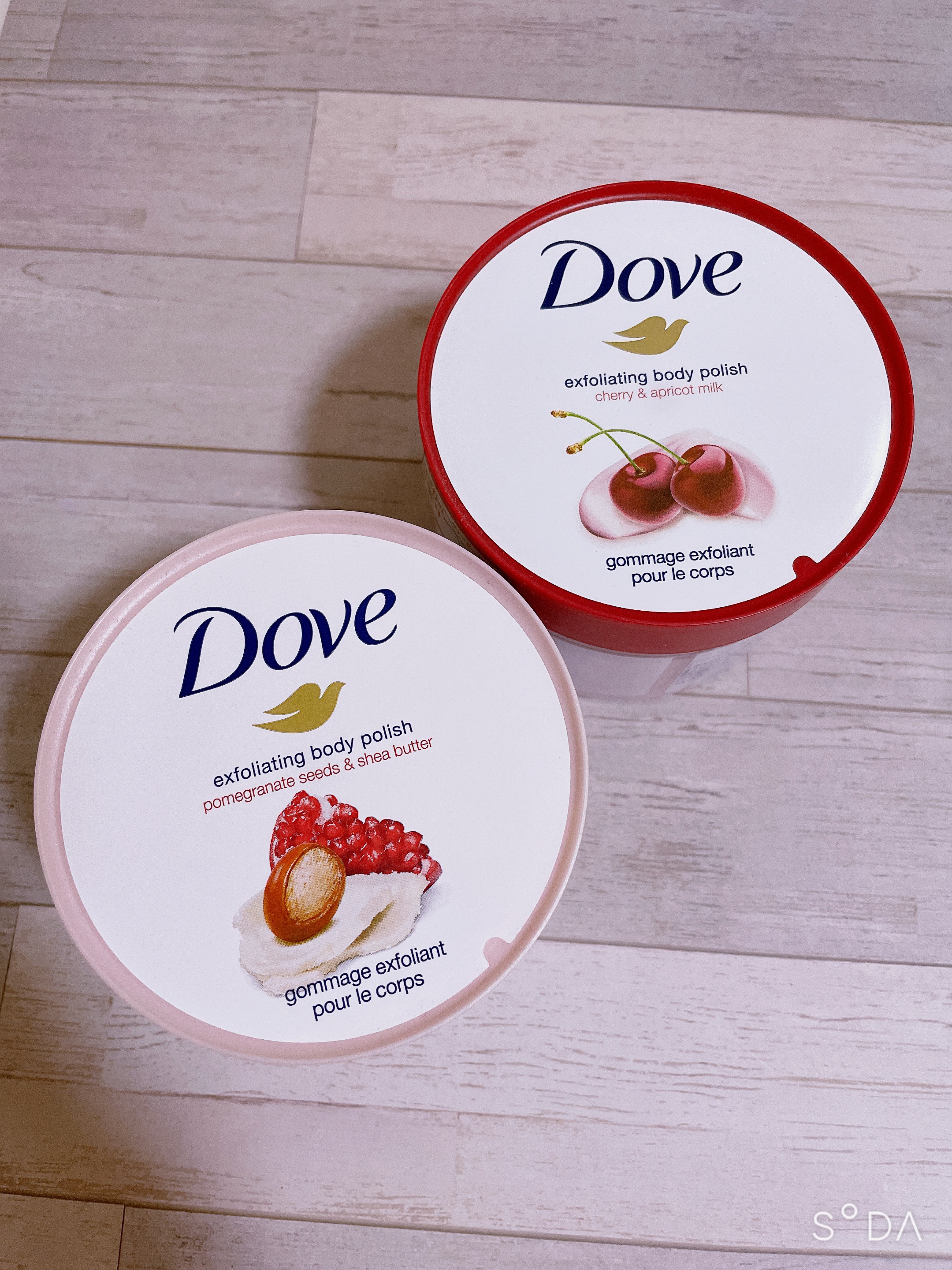 ダヴ ふわとろクリーミースクラブ ザクロ＆シアバター/ダヴ/ボディスクラブを使ったクチコミ（2枚目）