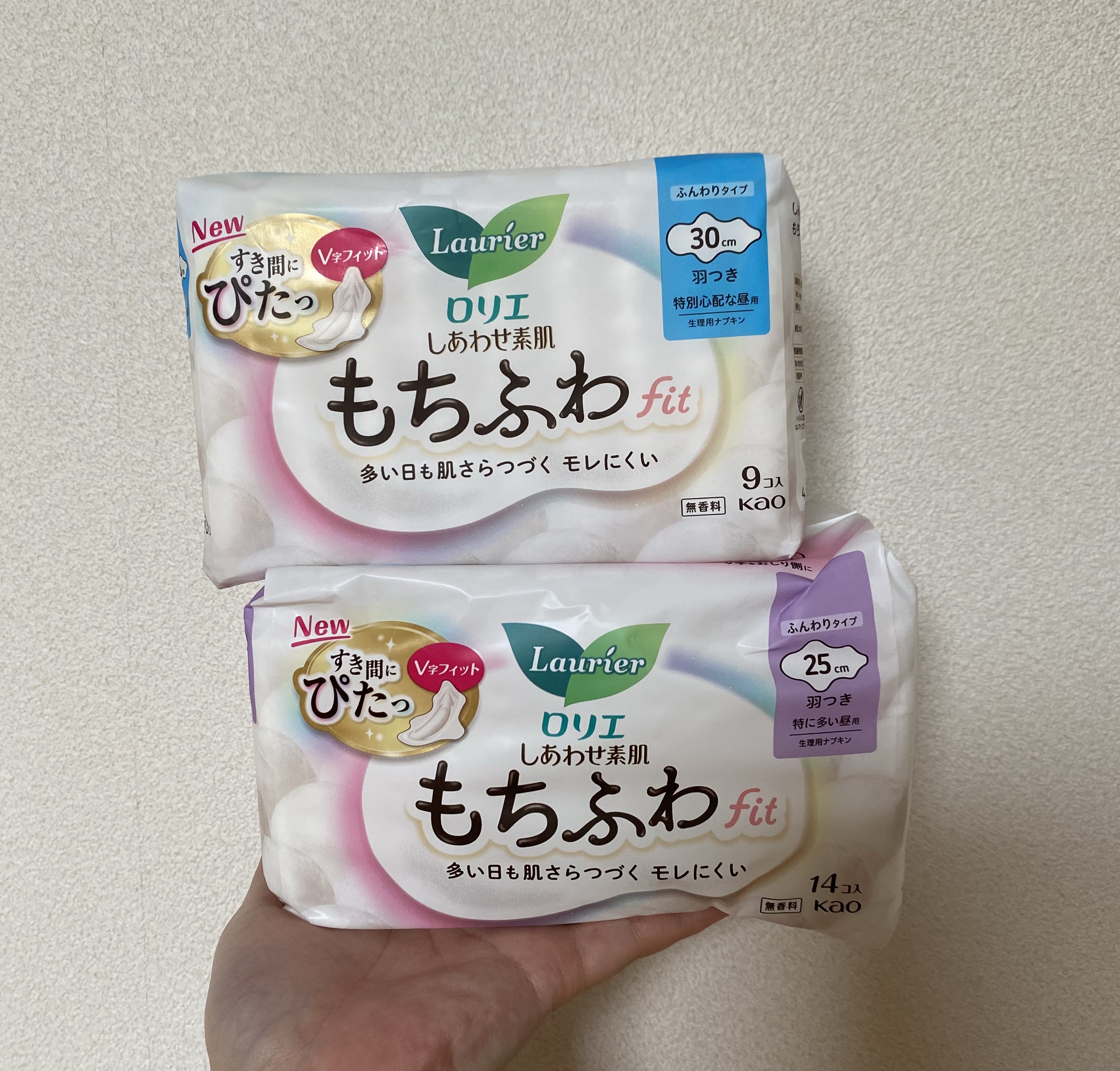 ロリエ もちふわ fit 25cm 羽つき 14コ入 (医薬部外品 )/ロリエ/ナプキンを使ったクチコミ（1枚目）