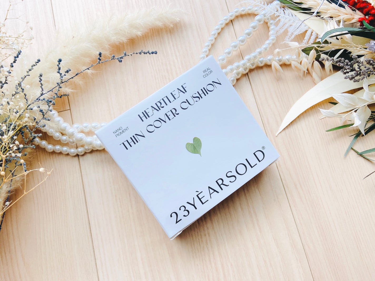 ハートリーフシーンカバークッション/23years old/クッションファンデーションを使ったクチコミ(3枚目)