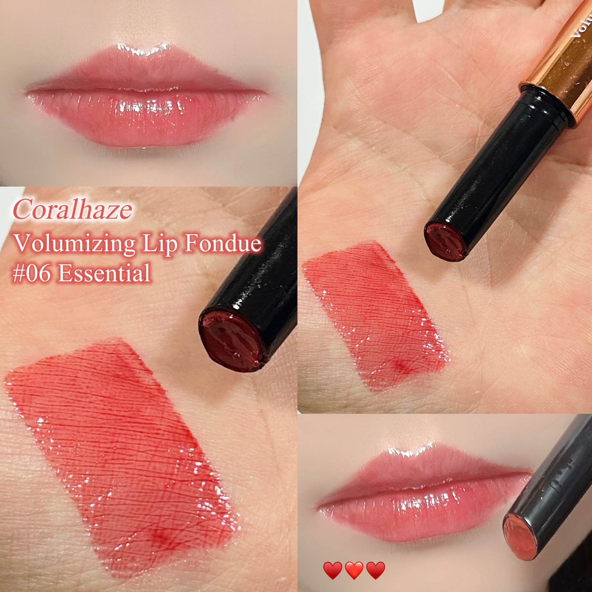 ボリューマイジングフォンデュリップ/Coralhaze/口紅を使ったクチコミ（1枚目）