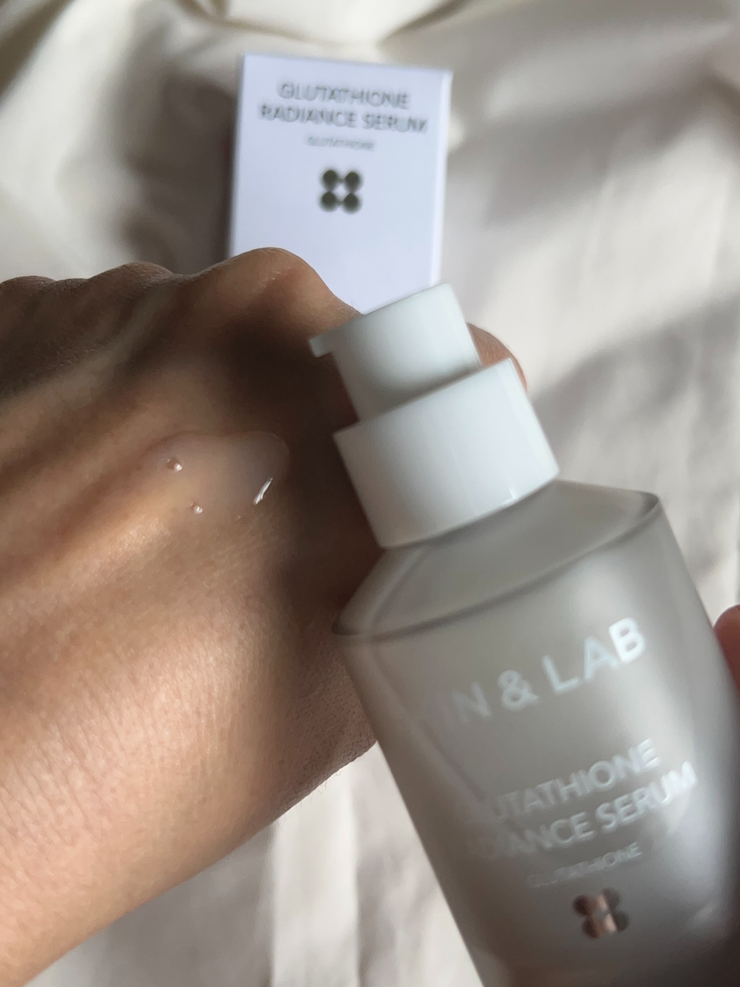 グルタチオンラディアンスセラム/SKIN&LAB/美容液を使ったクチコミ（2枚目）