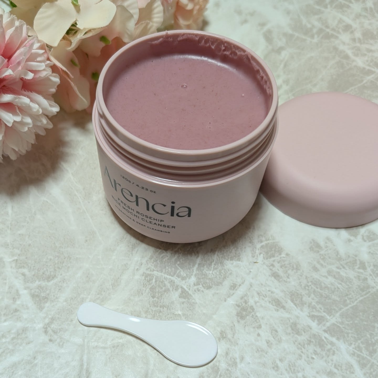 アレンシア アレンシアフレッシュもちソープ「ロイヤルローズヒップ」のクチコミ「今まで経験しなかったモチモチのもちソープが肌のかさつき&汚れ落としを同時に解決します。

使い.....」（3枚目）