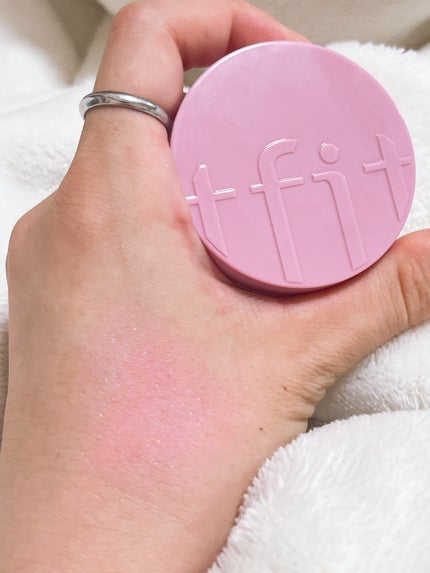 フラッフィーベルベットクッションチーク /TFIT/ジェル・クリームチークを使ったクチコミ(4枚目)