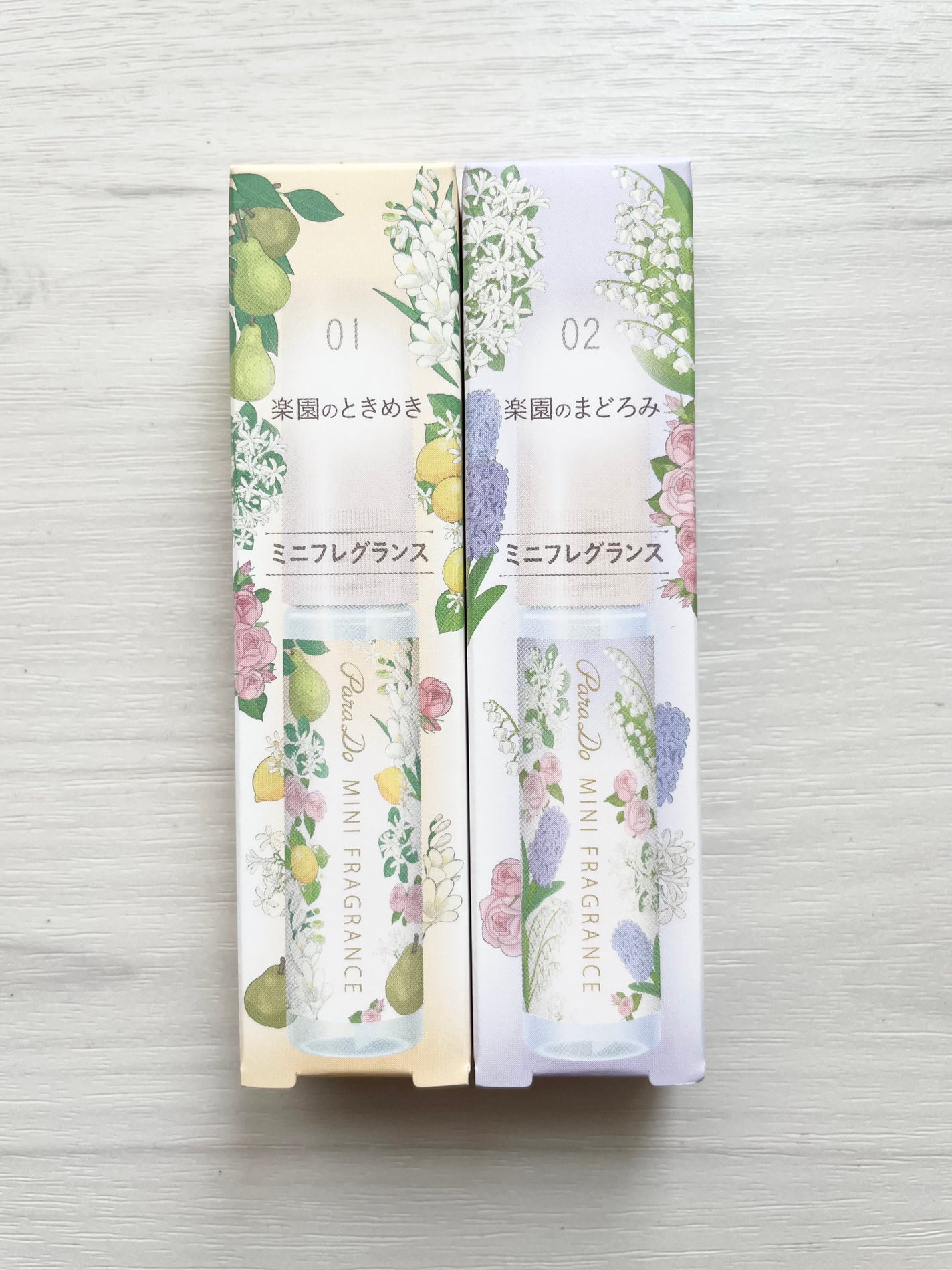 ミニフレグランス 01 楽園のときめき/パラドゥ/香水(レディース)を使ったクチコミ(1枚目)