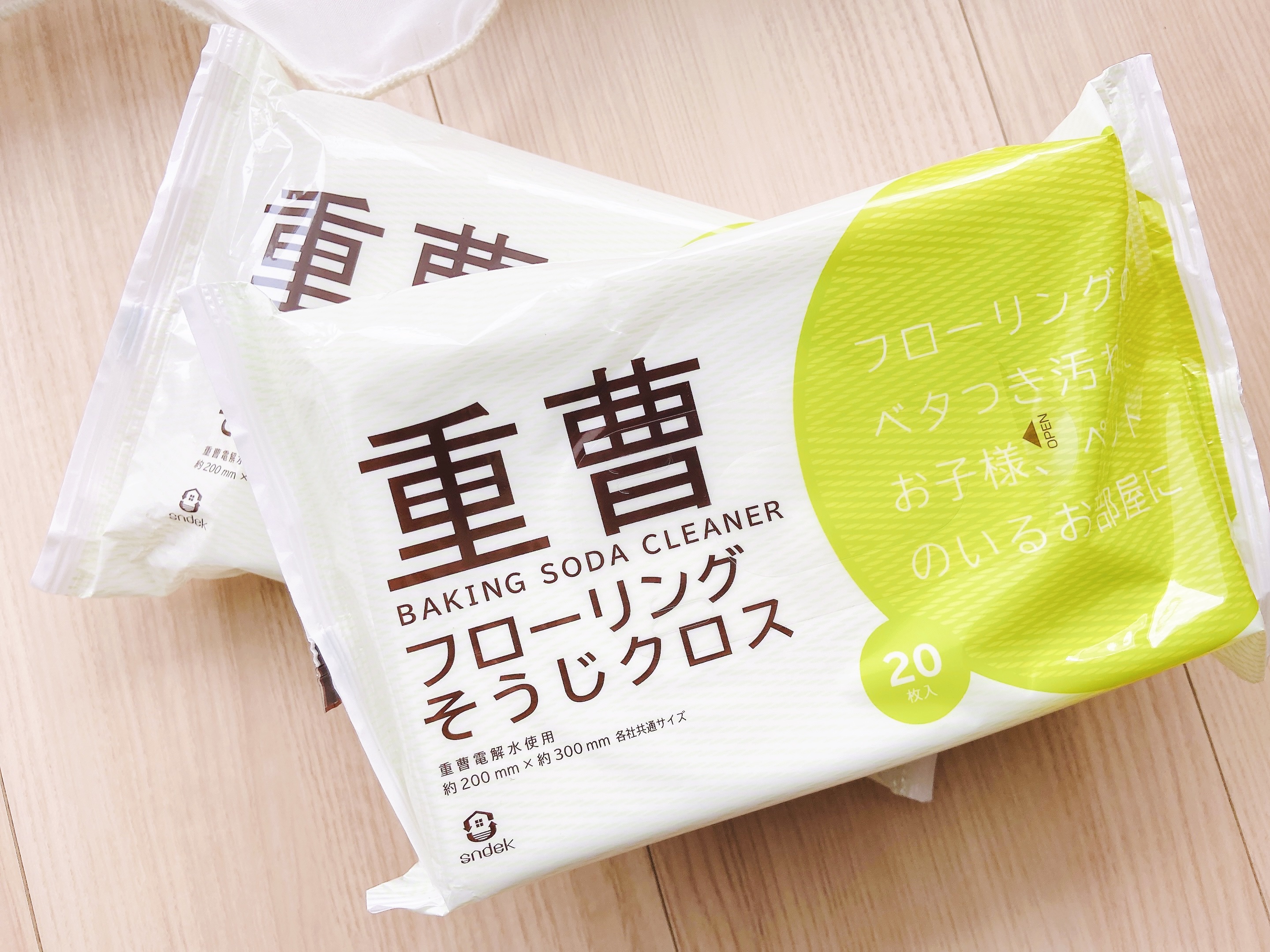 重曹 フローリングそうじクロス/服部製紙/その他を使ったクチコミ（3枚目）