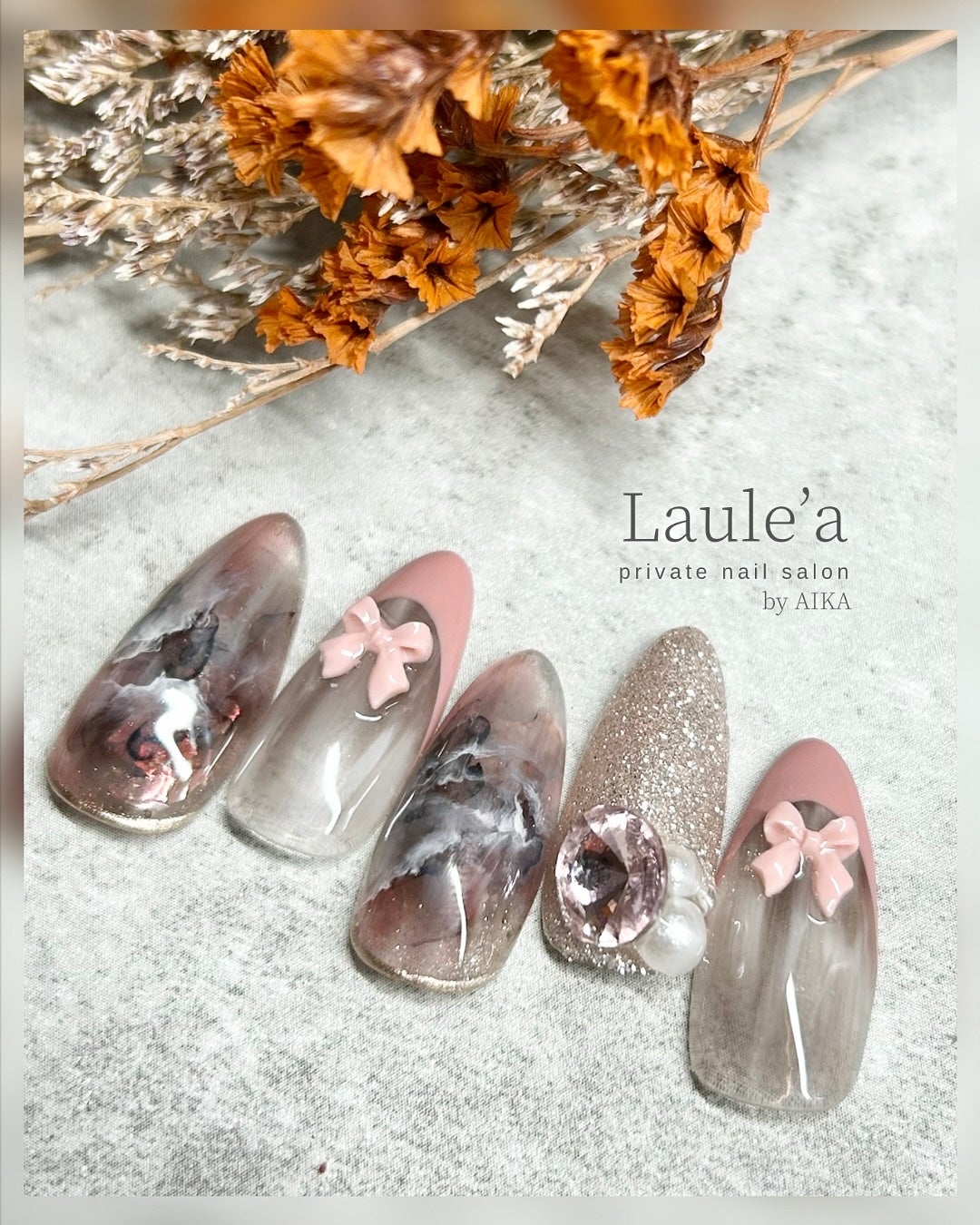 プチPリボン キラネイル