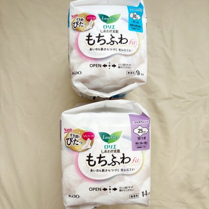 ロリエ もちふわ fit 25cm 羽つき 14コ入 (医薬部外品 )/ロリエ/ナプキンを使ったクチコミ(3枚目)