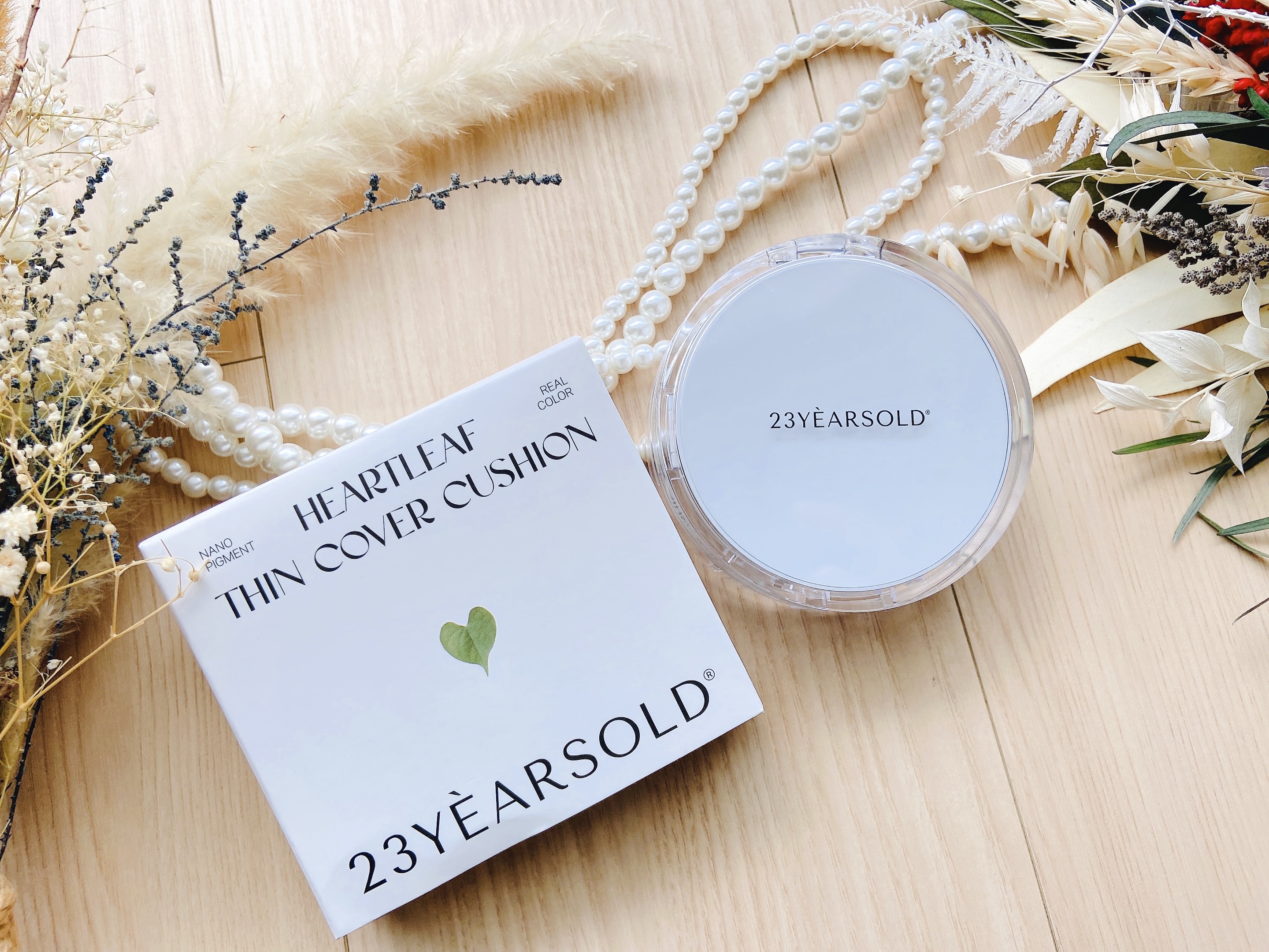 ハートリーフシーンカバークッション/23years old/クッションファンデーションを使ったクチコミ（2枚目）