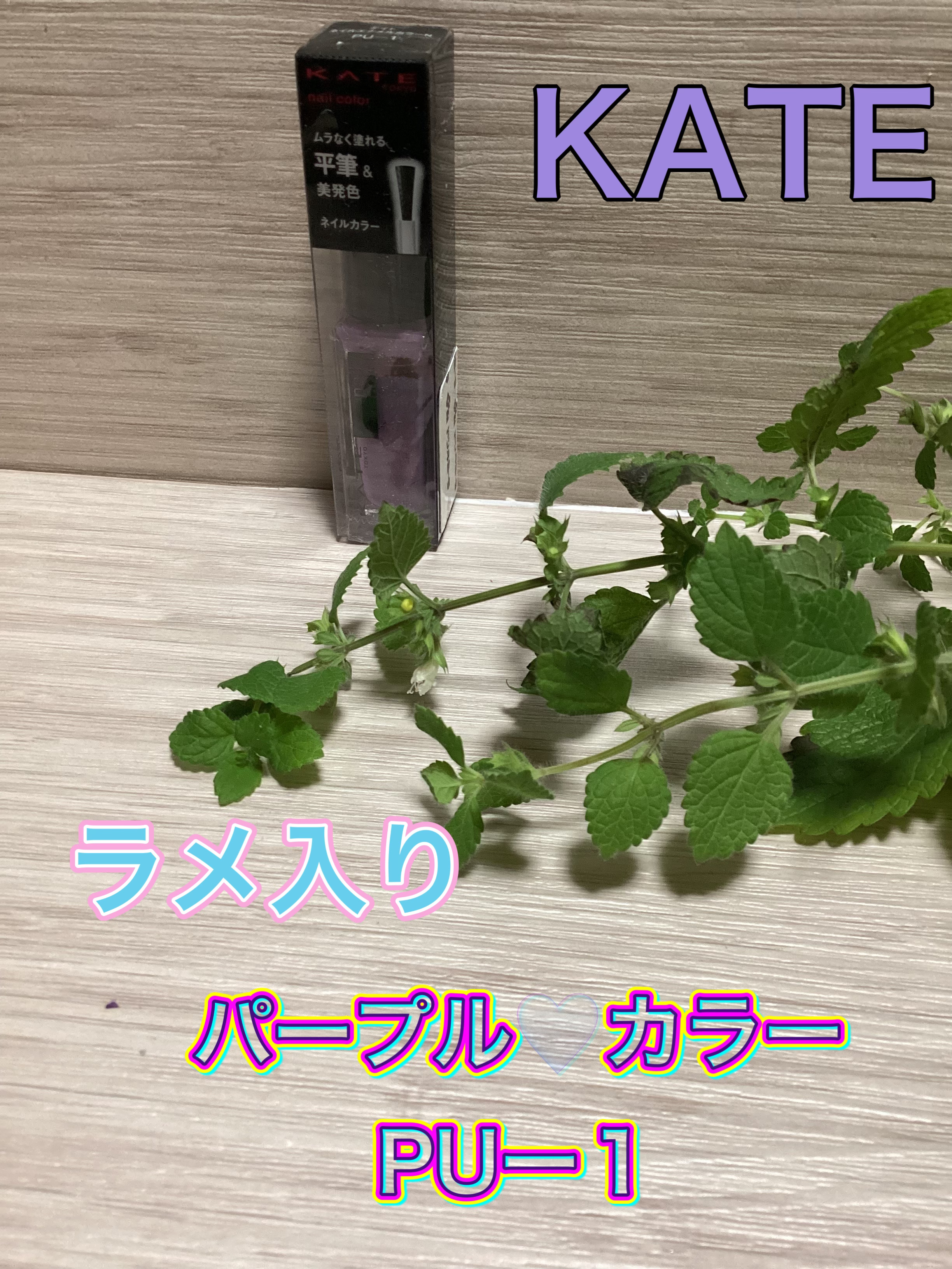 ネイルエナメルカラーN PU-1/KATE/マニキュアを使ったクチコミ（1枚目）