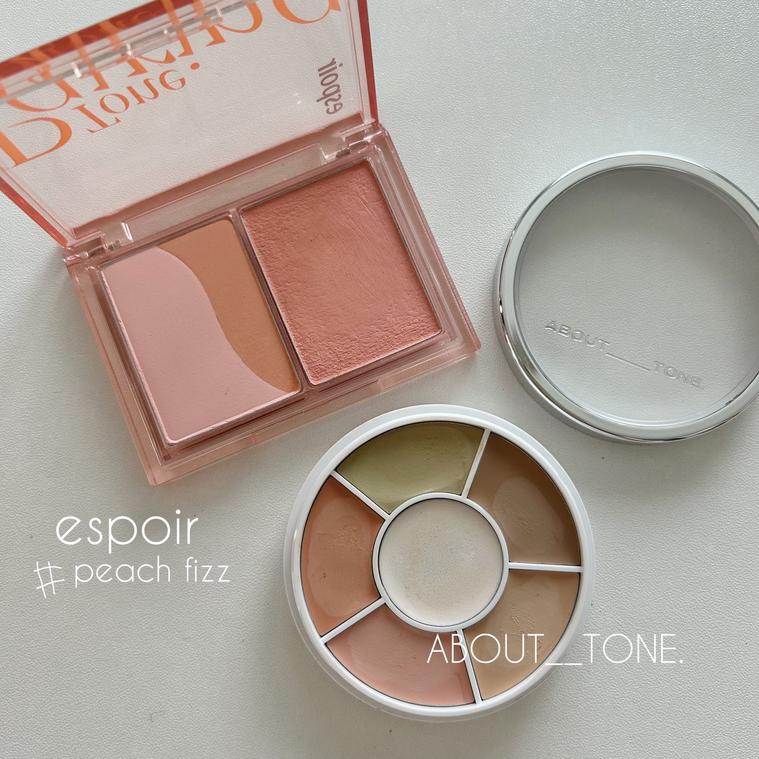 トーンペアリングチーク 02 ピーチフィズ/espoir/パウダーチークを使ったクチコミ（2枚目）