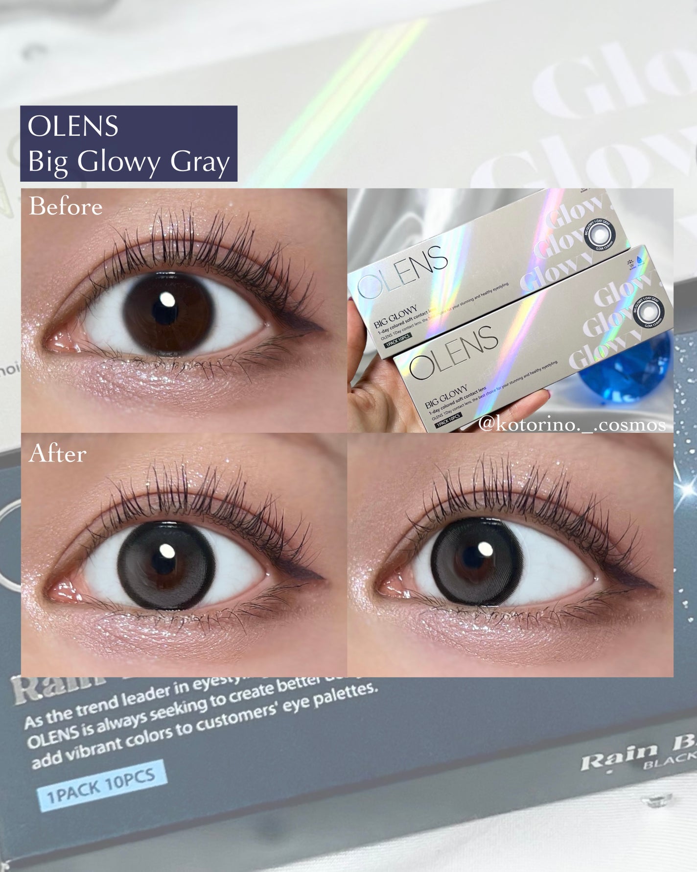 Big Glowy 1day/OLENS/ワンデー(1DAY)カラコンを使ったクチコミ(5枚目)