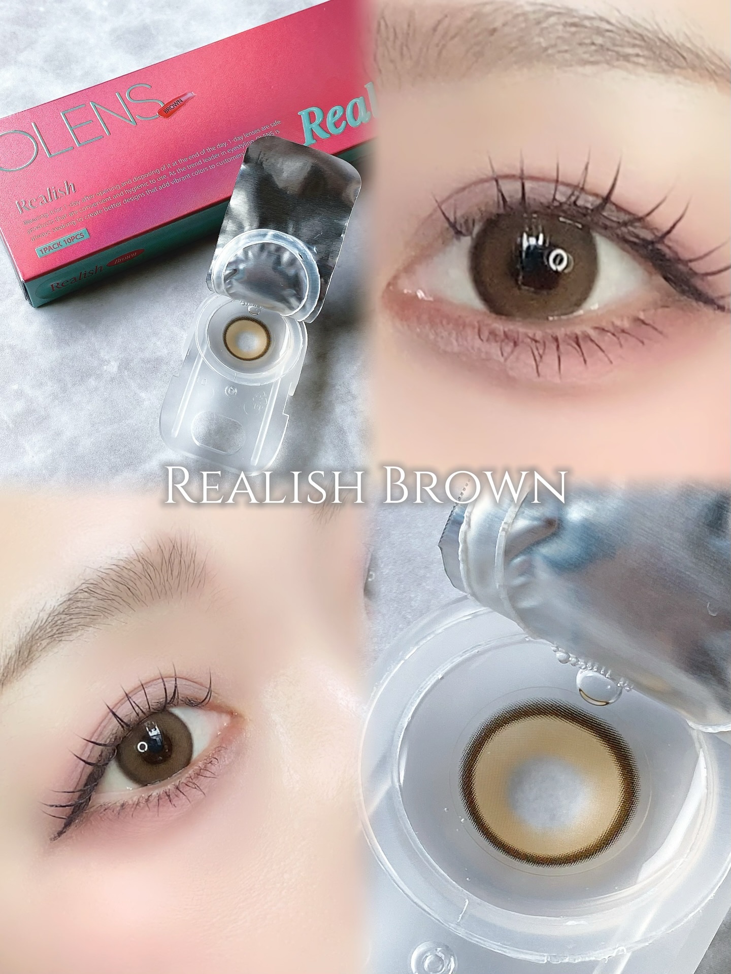 Realish 1day/OLENS/ワンデー（１DAY）カラコンを使ったクチコミ（3枚目）