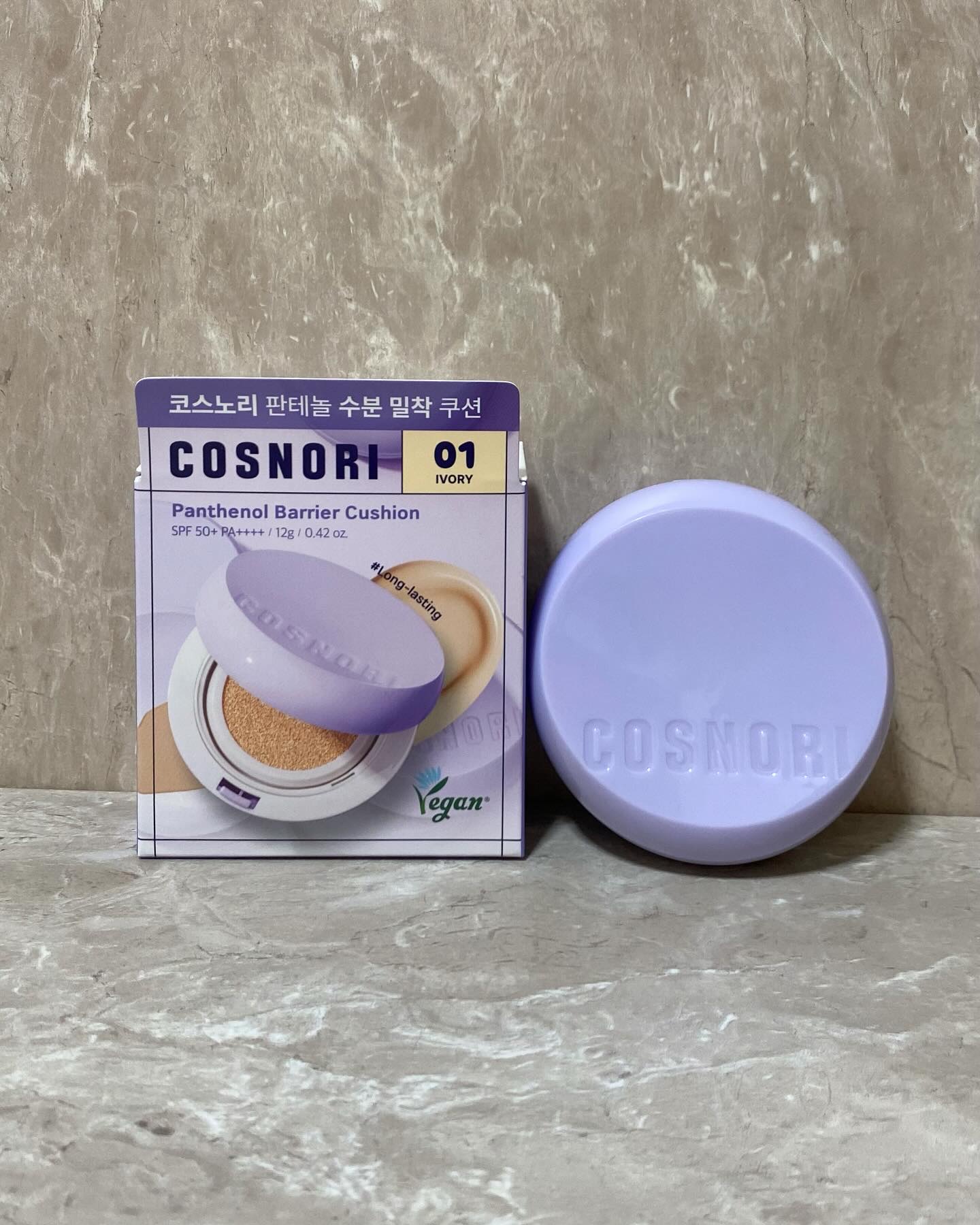 パンテノールバリアクッション/COSNORI/クッションファンデーションを使ったクチコミ（1枚目）